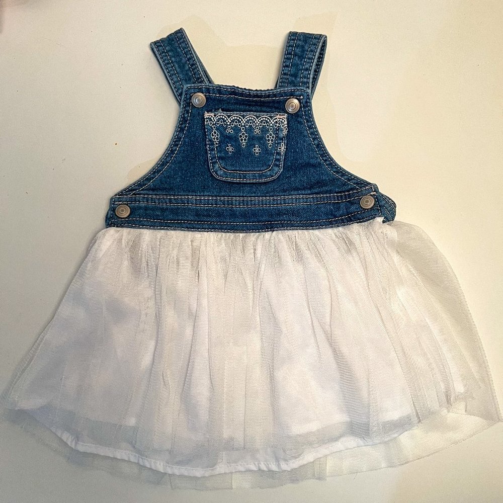 First Impressions Overall Dress with Tutu Skirt